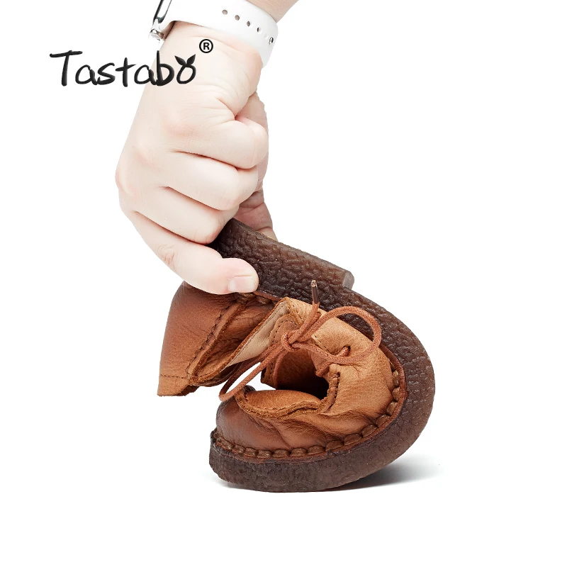 Tastabo/винтажная женская обувь ручной работы из натуральной кожи женские мокасины