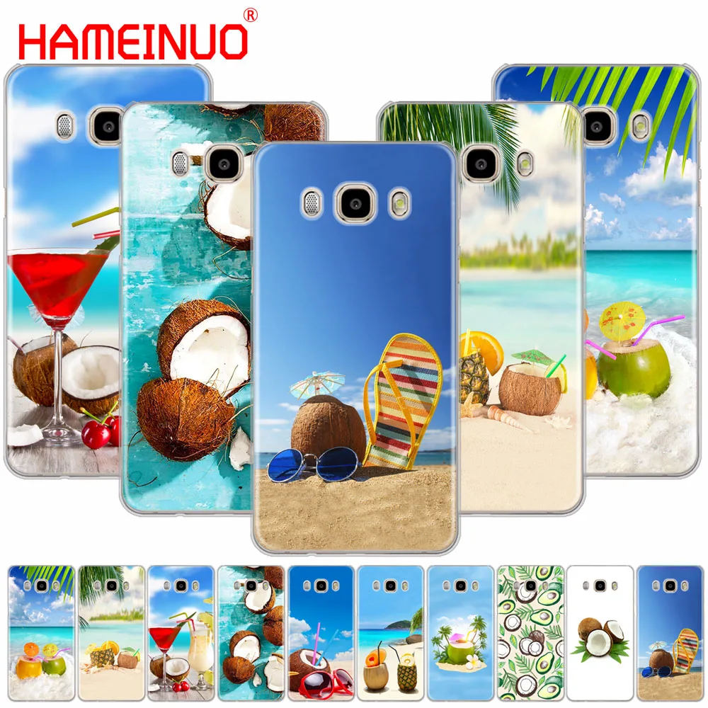 HAMEINUO кокосовый пляж фруктовый сок Летний чехол для телефона Samsung Galaxy J1 J2 J3 J5 J7 MINI ACE