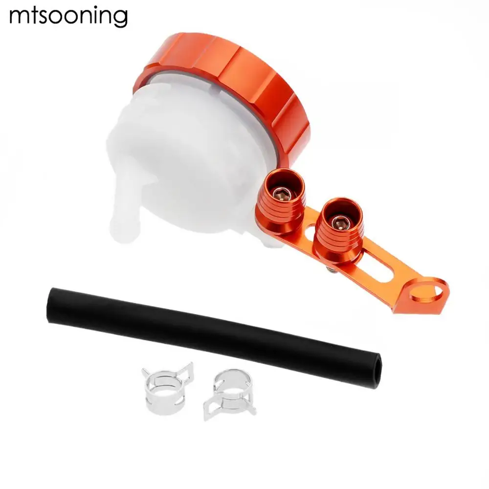 orange Mtsooning с ЧПУ мотоцикла Тормозная жидкость резервуар сцепления бак масло Жидкости чашки для Aprilia Ducati Honda Kawasaki Suzuki Triumph Yamaha - Цвет: orange