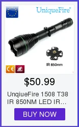 UniqueFire 1605 IR 940NM светодиодный светильник-вспышка 67 мм объектив инфракрасный светильник ночного видения фонарь 3 режима перезаряжаемый комплект для охоты