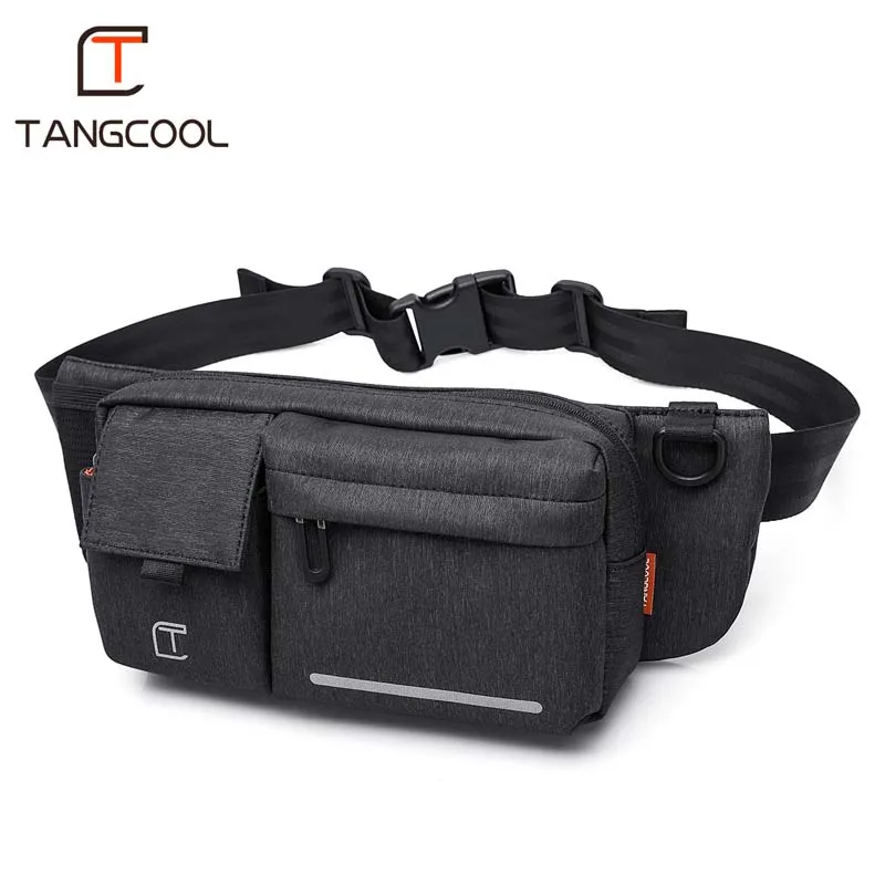 Tangcool 906 Мужская поясная сумка функциональная Водонепроницаемая дорожная мужской