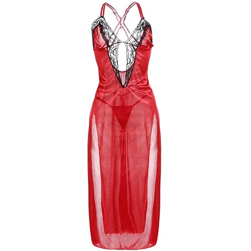 Женское сексуальное кружевное ночное белье с открытой спиной раздельный Ночной