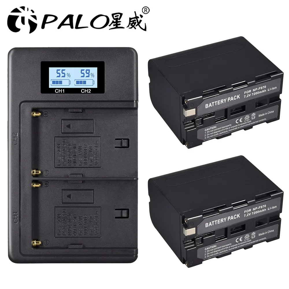 np-f970-C(2-1) 4 шт. 7200 мА/ч, NP-F960 NP-F970 NP F960 NP F970 камкордер батарея для sony NP-F550 NP-F770 NP-F750 NP F770 NPF960 NPF970 - Цвет: np-f970-C(2-1)