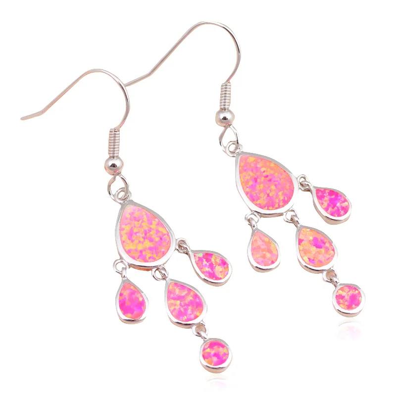 ROLILASON высшее качество супер поставщик красный огненный опал серебряные