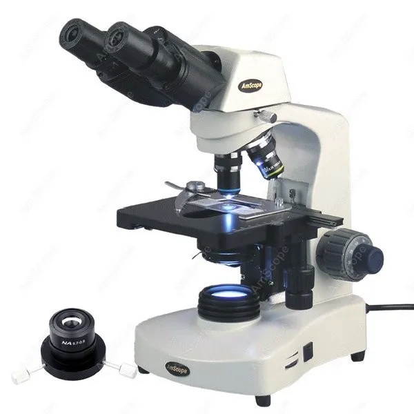 Микроскоп AmScope 40X-2000X 3 Вт сидентопф бинокль комбинированный микроскоп с темным