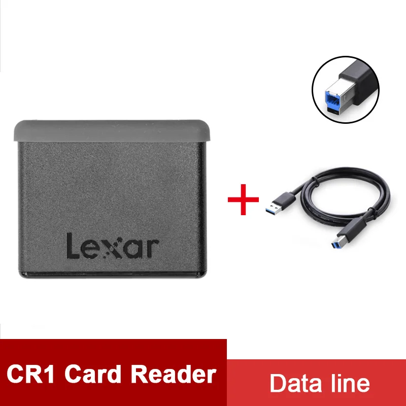 CR1-Reader-plus-line Lexar USB накопитель Смарт CF кардридер CR1 CFast 2,0 USB 3,0 картридер Профессиональный рабочий процесс кардридер - Цвет: CR1-Reader-plus-line
