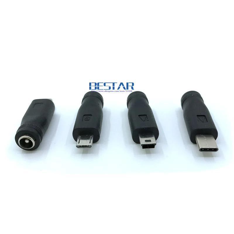 5V DC 5 5*2 1 мм разъем питания USB 3 Type C c * 2 Mini и Micro адаптер постоянного тока|micro usb dc|usb dcusb