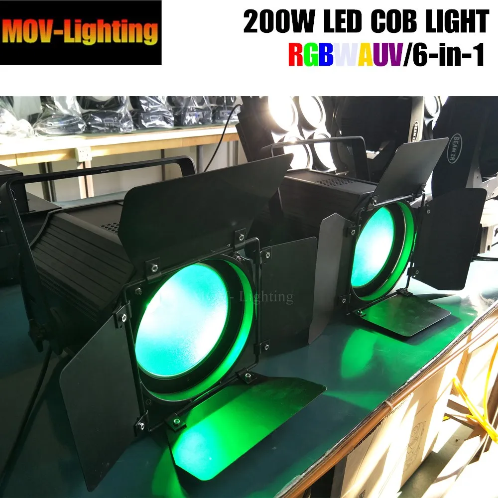 6 шт. 200 Вт LED Par Can/теплый белый 2 в 1 COB светодиодный Par/LED dmx сцсветильник dj|Эффект