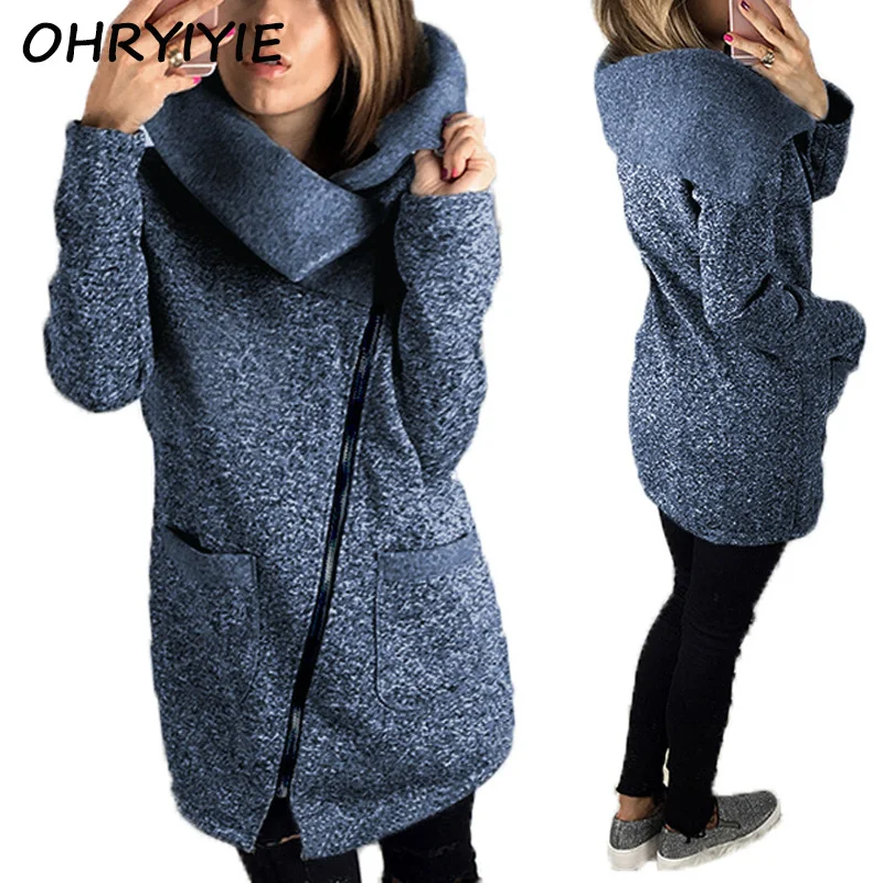 Женская куртка на молнии OHRYIYIE свободная Базовая большого размера 5XL осень и зиму S