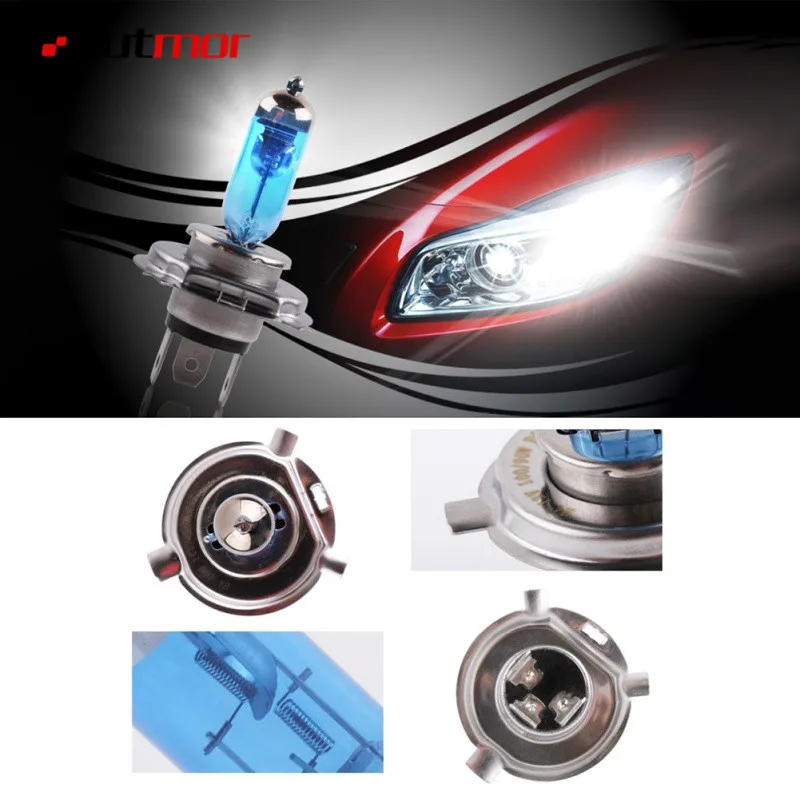 2 шт. H1 H3 H4 H7 H11 9005 9006 55 W/100 W 6000K супер яркие белые Противотуманные фары лампы высокой Мощность лампа фары автомобиля