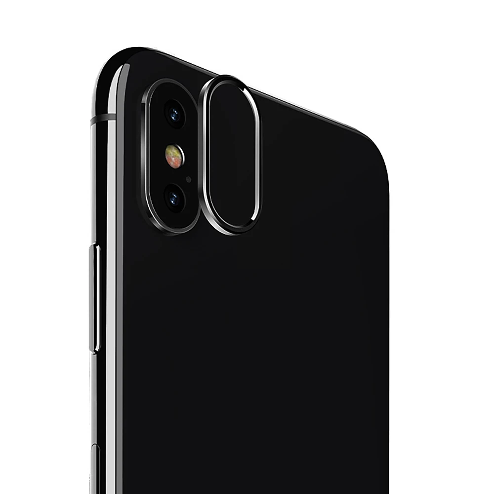 Крышка кольца объектива для IPhone X защита задней камеры Aero Aluminium круг Мини Черный