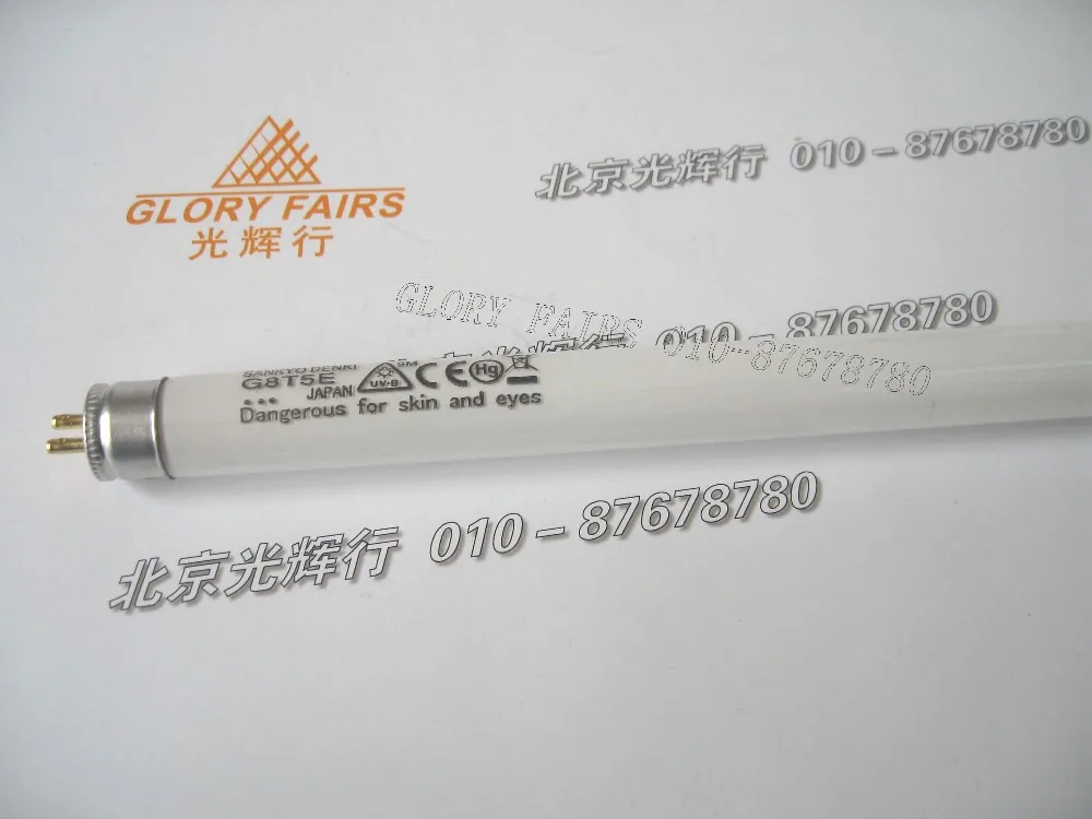 SANKYO DENKI G8T5E Япония 8 Вт флуоресцентная лампа CE Hg UV B 306nm ультрафиолетовые