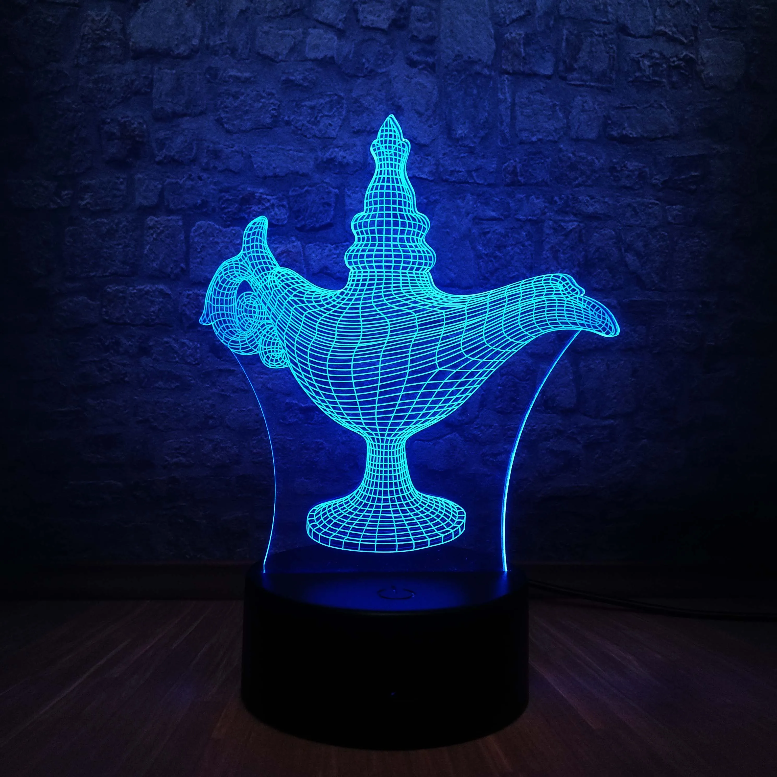 2018 классика мультфильм мифы Аладдин чудесная Магия 3D светодиодный USB лампа