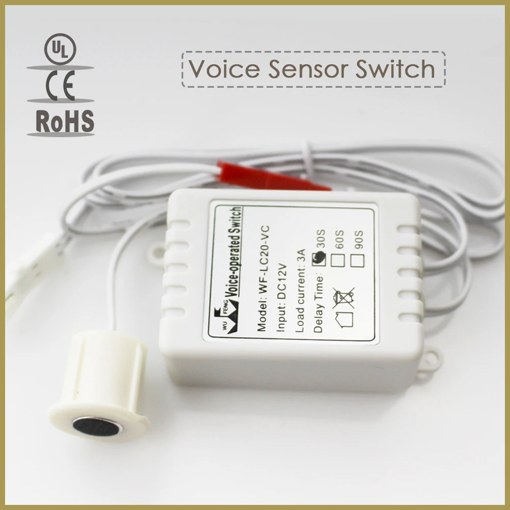 Переключатель с голосовым датчиком DC 12 20 дБ 5 шт./лот