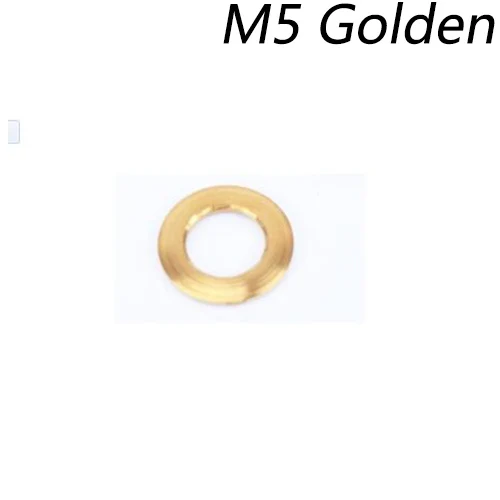 M5 Golden 10 шт. велосипедные шайбы для болтов M6 M5 титановые болты для велосипеда Ti винтовая Втулка 5 мм 6 мм MTB Запчасти для велосипеда - Цвет: M5 Golden