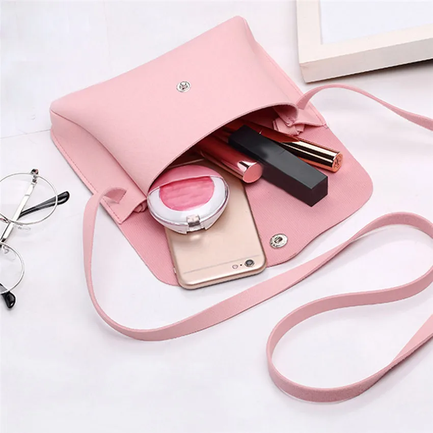 Новое поступление женская сумка модная кожаная на плечо мессенджер для телефона