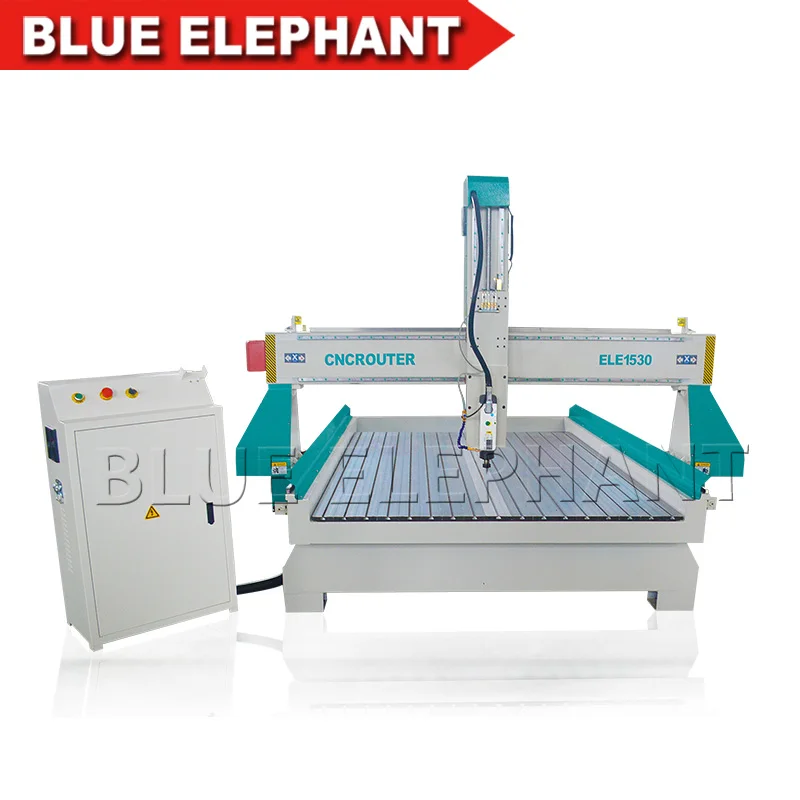 Jinan blue elephant 1530 CNC маршрутизатор 2d 3d алюминиевая резка гравировальная машина по