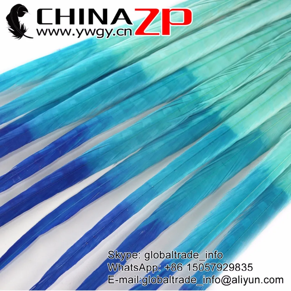 Перо CHINAZP 50 шт./лот 20 22 дюйма (50 55 см) высококачественные окрашенные ярко синие