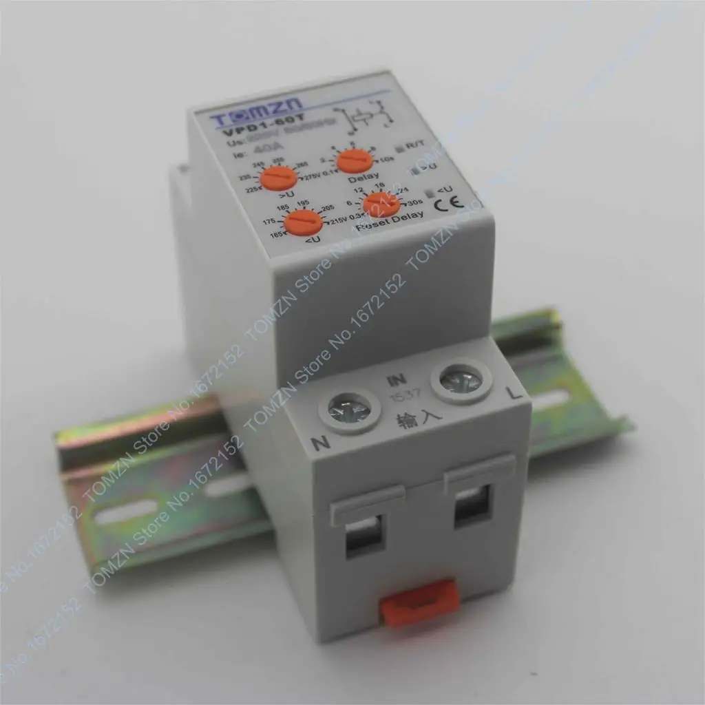 Автоматическое повторное подключение на din рейке 40 А 220 В защитное устройство от