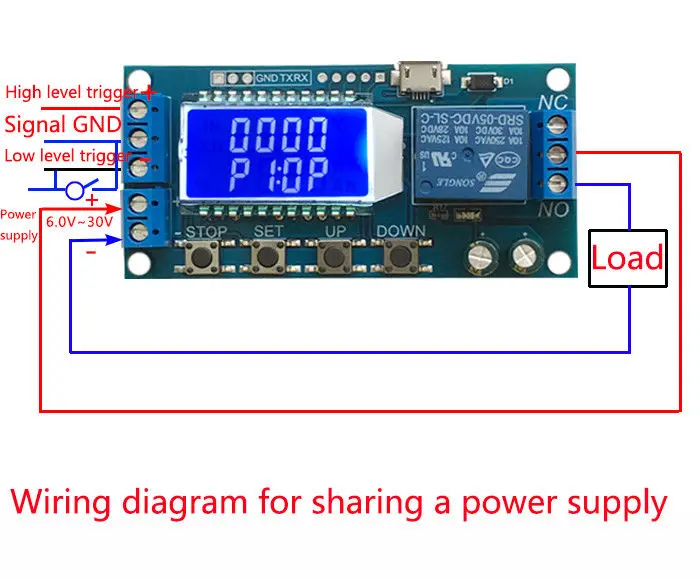 DYKB LCD цифровой таймер реле задержки переключатель время цикл запуска