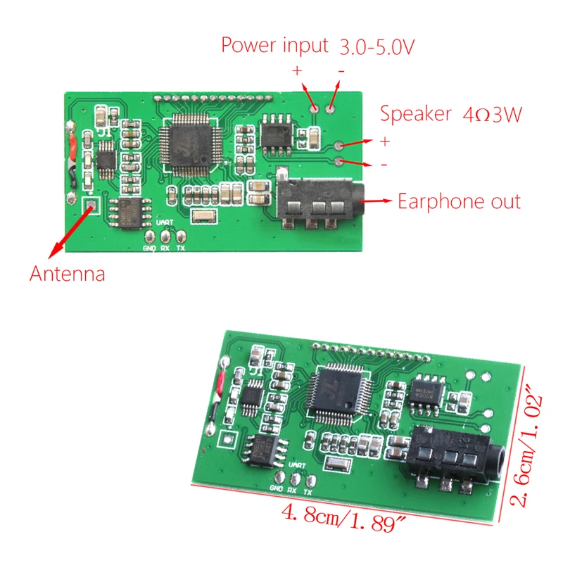 87 108 МГц DSP и PLL цифровой беспроводной микрофон стерео аудио FM модуль приемника| |