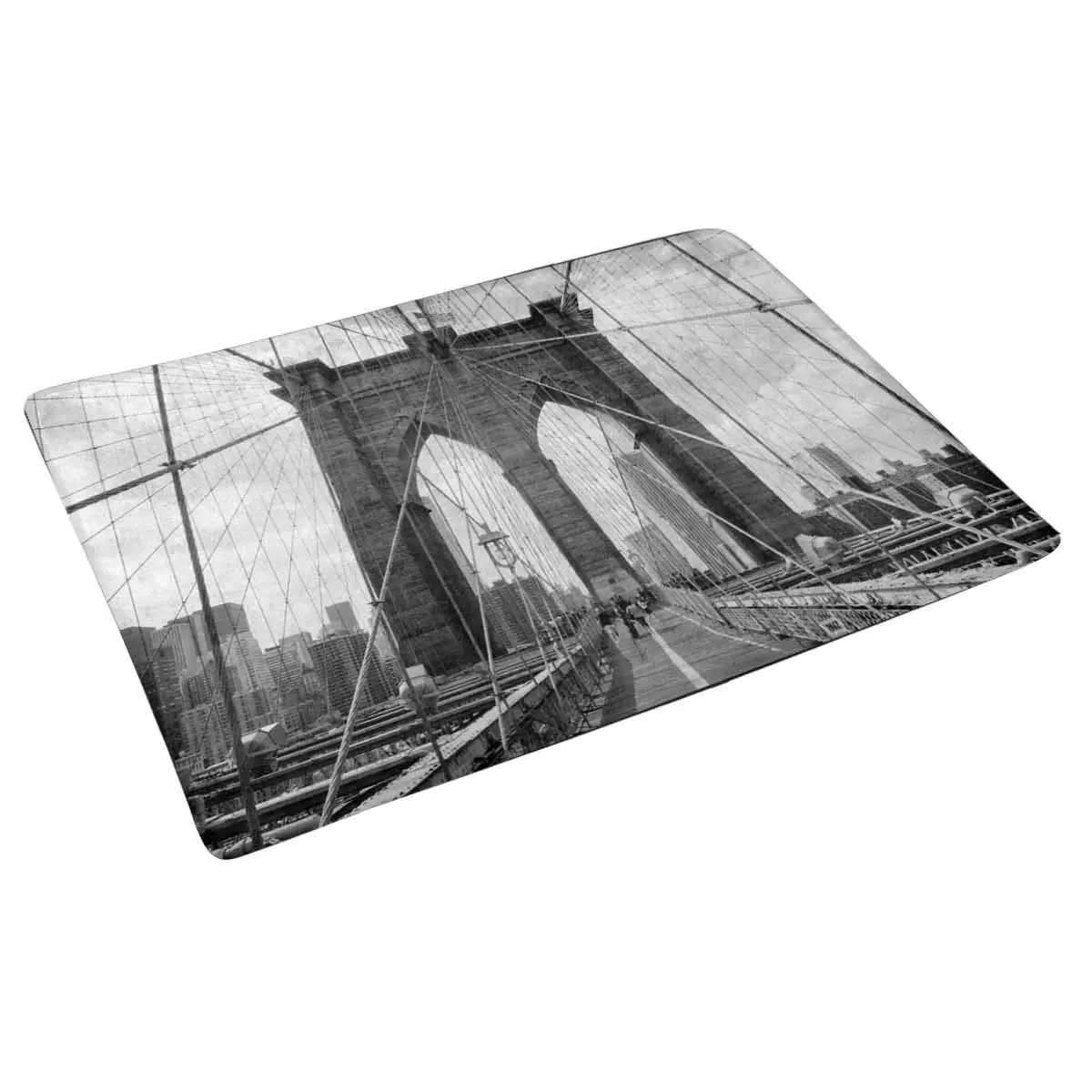 Brooklyn BriMDZLDGe New York Doormat Anti-Slip Entrance Mat Floor Rug Indoor/Front Door Mats Home Decor Rubber Backing Large | Дом и сад