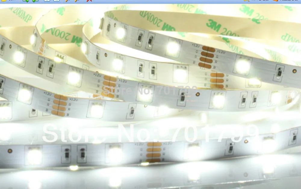 Гибкая светодиодная лента 5050 SMD 12 В 30 светодиодный одов/м 5 м белый теплый синий