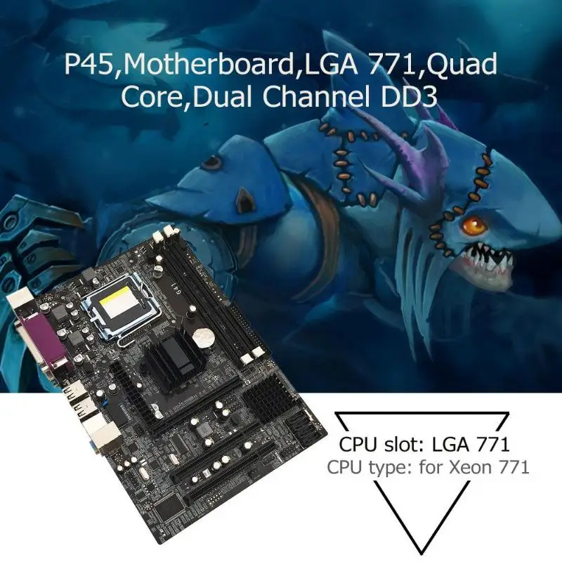 G41 компьютер настольный ПК материнская плата LGA 771 Поддержка DDR3 четырехъядерный двухъядерный двойной PCI сплошной конденсатор материнская плата IDE SATA 2,0