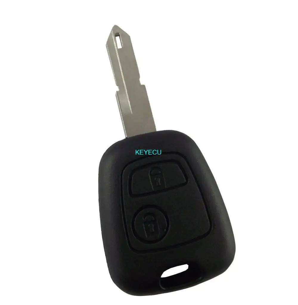 KEYECU Новый Сменный Чехол для 2 BTN PEUGEOT 206 205 405 106 без ключа дистанционного управления