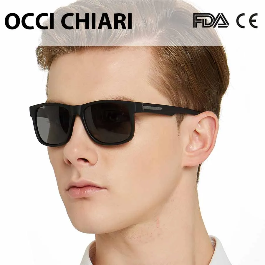 OCCI CHIARI черные поляризационные солнцезащитные очки для мужчин сверхлегкие