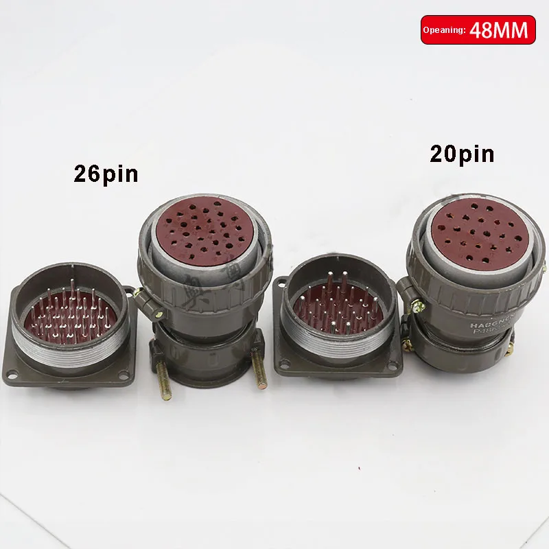 Авиационный соединитель P48 20pin 26pin штепсельная розетка P48K5Q P48K6Q 48 мм круглые