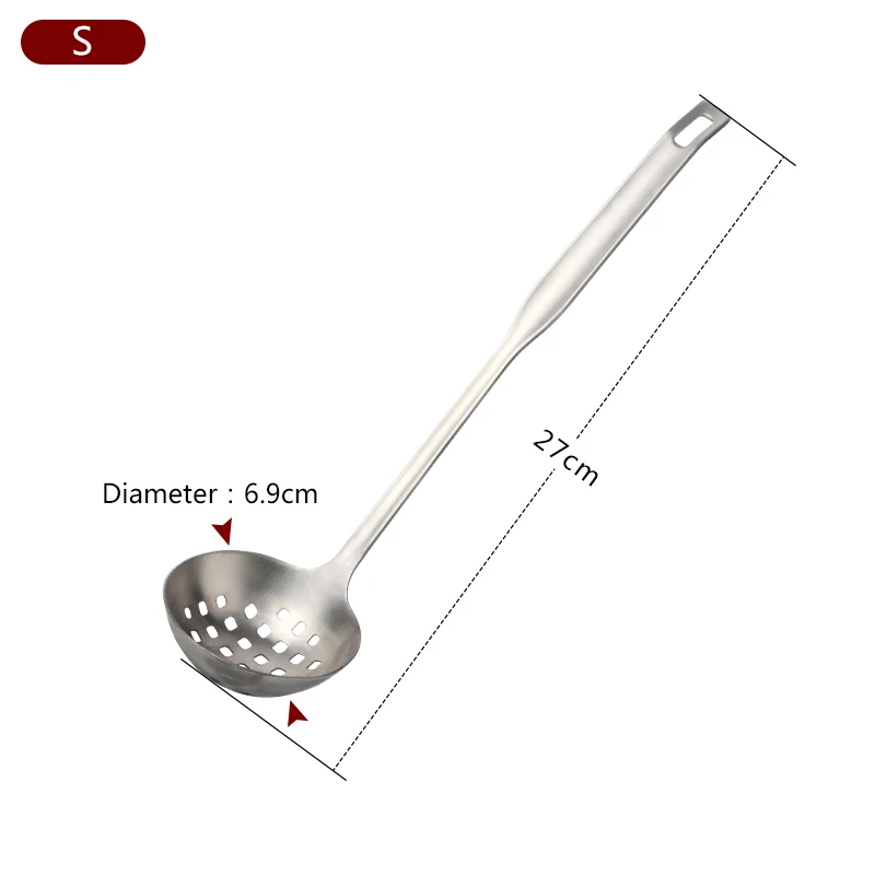 SK silver 1 pc 1 шт., ковш для супа, шумовка, дуршлаг, фильтр, 304 нержавеющая сталь, ложка для супа, кухонная утварь, настенный подвесной, для конфет, цветные кухонные гаджеты - Цвет: SK silver 1 pc