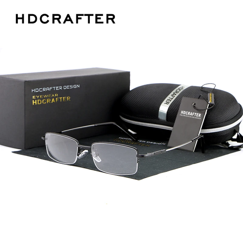 HDCRAFTER, новинка, очки для близорукости, оправа, простое зеркало, женская мода, металлическая оправа, мужские очки, оптическая оправа