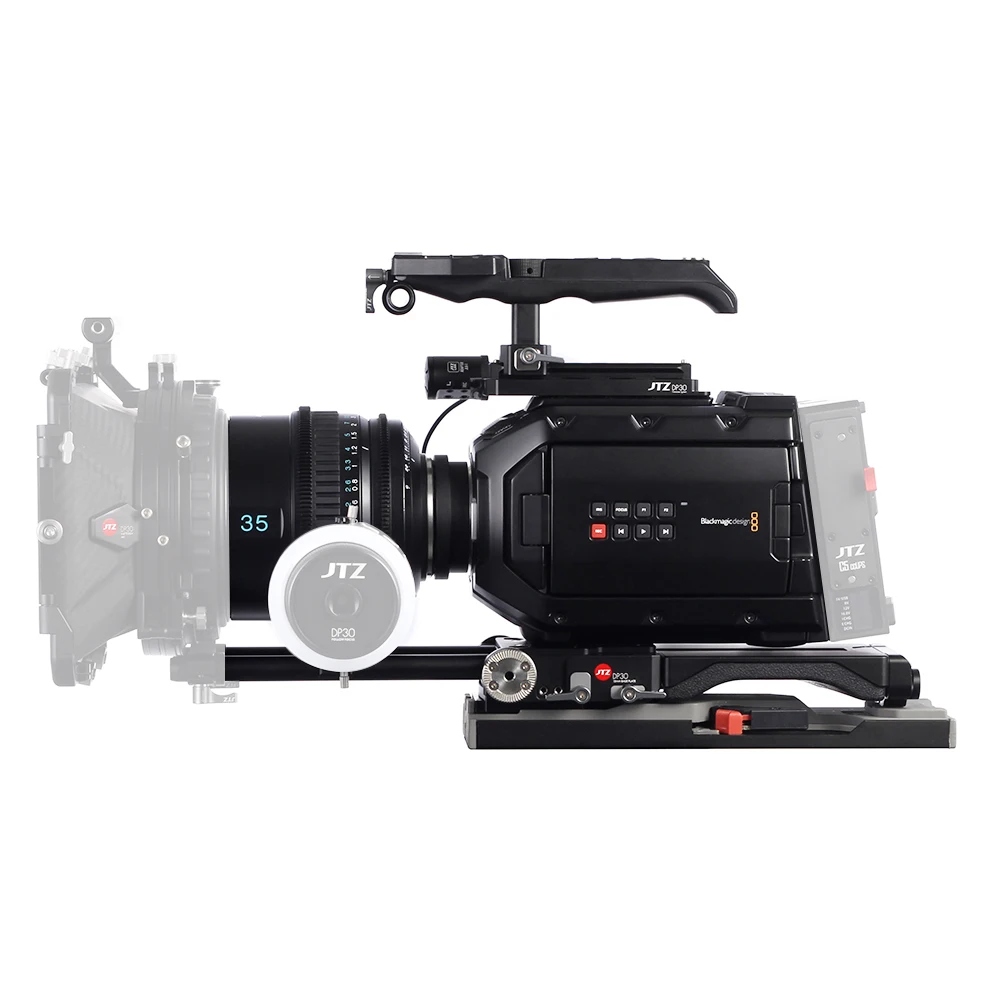 Клетка для камеры JTZ DP30 опорная пластина Blackmagic URSA MINI 4K 4 6 K EF PL Cinema|camera cage|camera cage rigcage