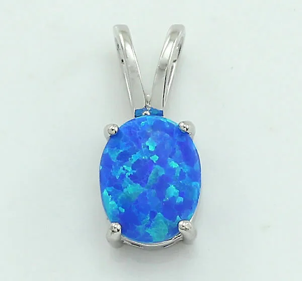 Haимис классический овальный синий огненный опал женские ювелирные изделия