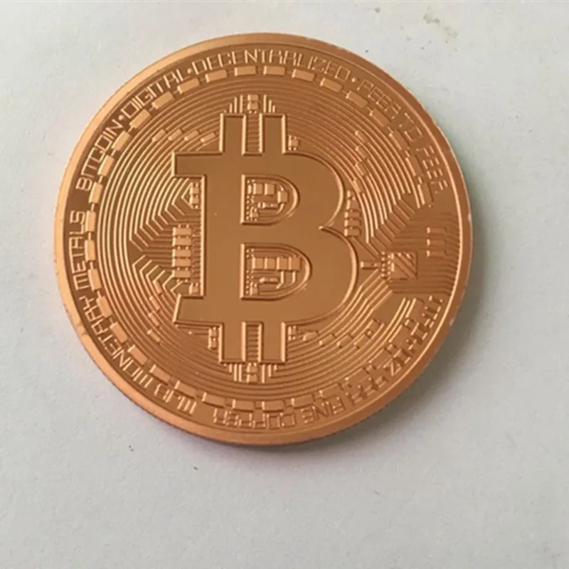 1 шт. классический BTC Биткоин 24 к настоящий позолоченный серебряный бронзовый значок 40 мм интернет-тема сувенир коллекционное украшение монета