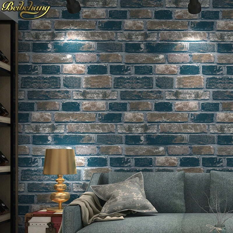 

beibehang 3d wallpaper stone dining room wallpaper background wall wallpaper pvc roll brick wall paper papel de parede vintage