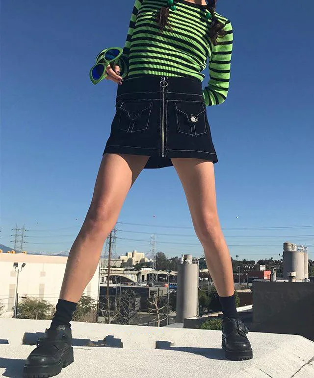 Женский Асимметричный свитер в стиле Харадзюку трикотажный с длинными рукавами