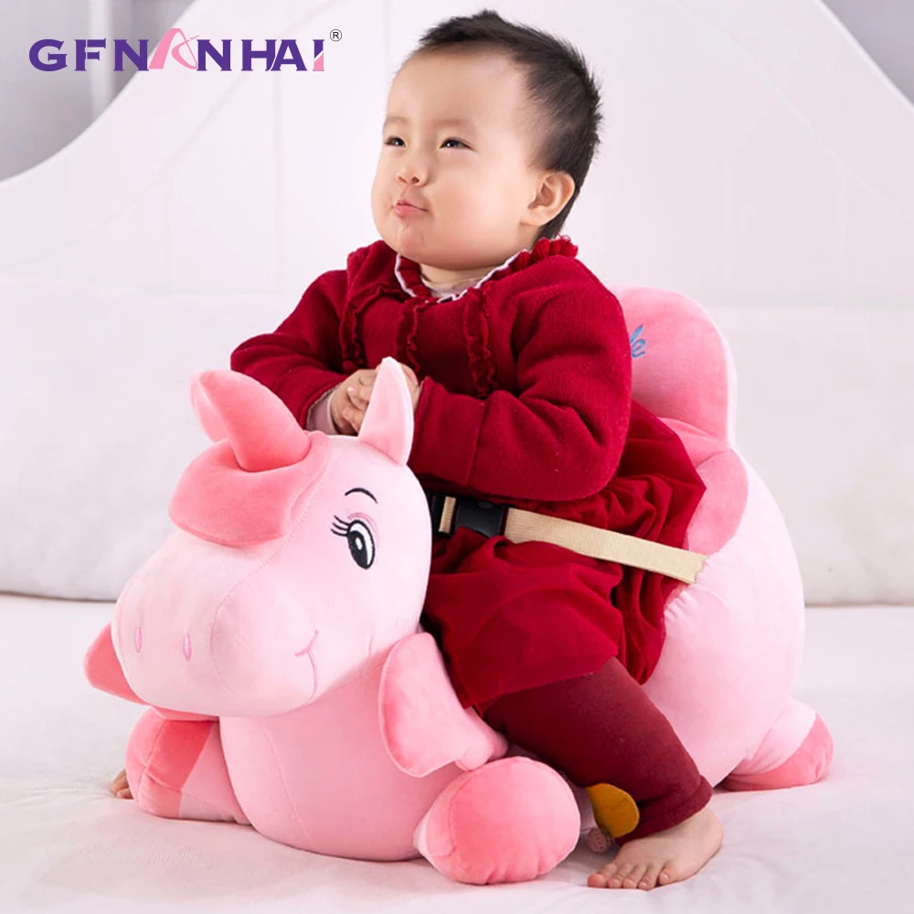 1 шт. 55*45 см kawaii Плюшевые игрушки животных Единорог Мишка детский Верховая езда