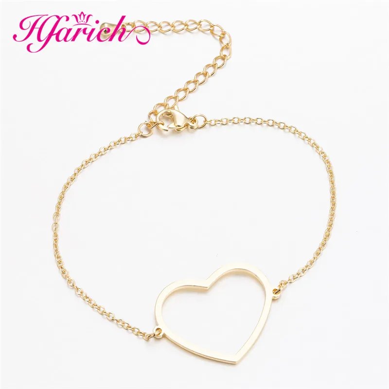 Hfarich Love Heart Woman Bracelet and Bangles Bridesmaid Geometric nordic Best friendship Gifts Valentines' Day  Украшения