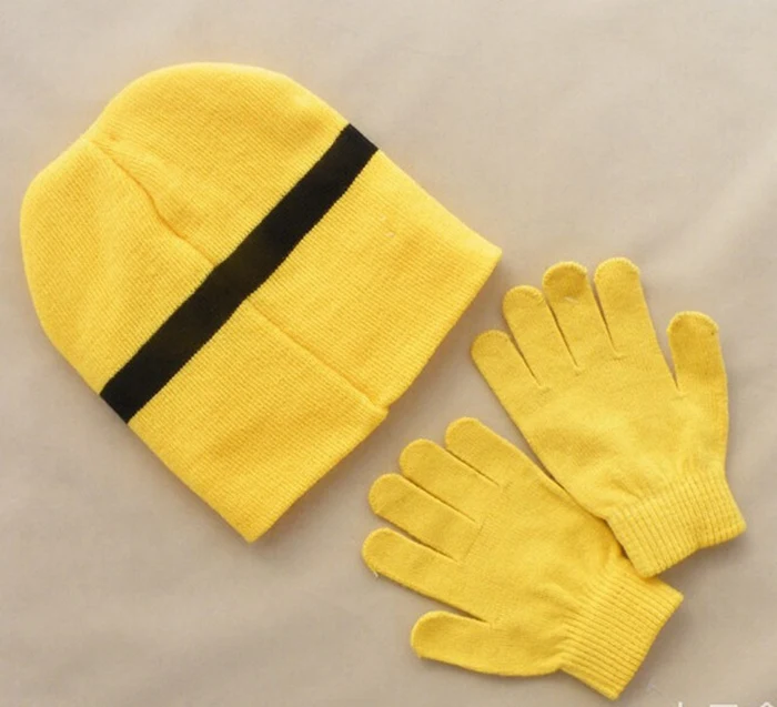 2 шт./компл. новинка Лидер продаж детская зимняя вязаная шапка с рисунком миньонов