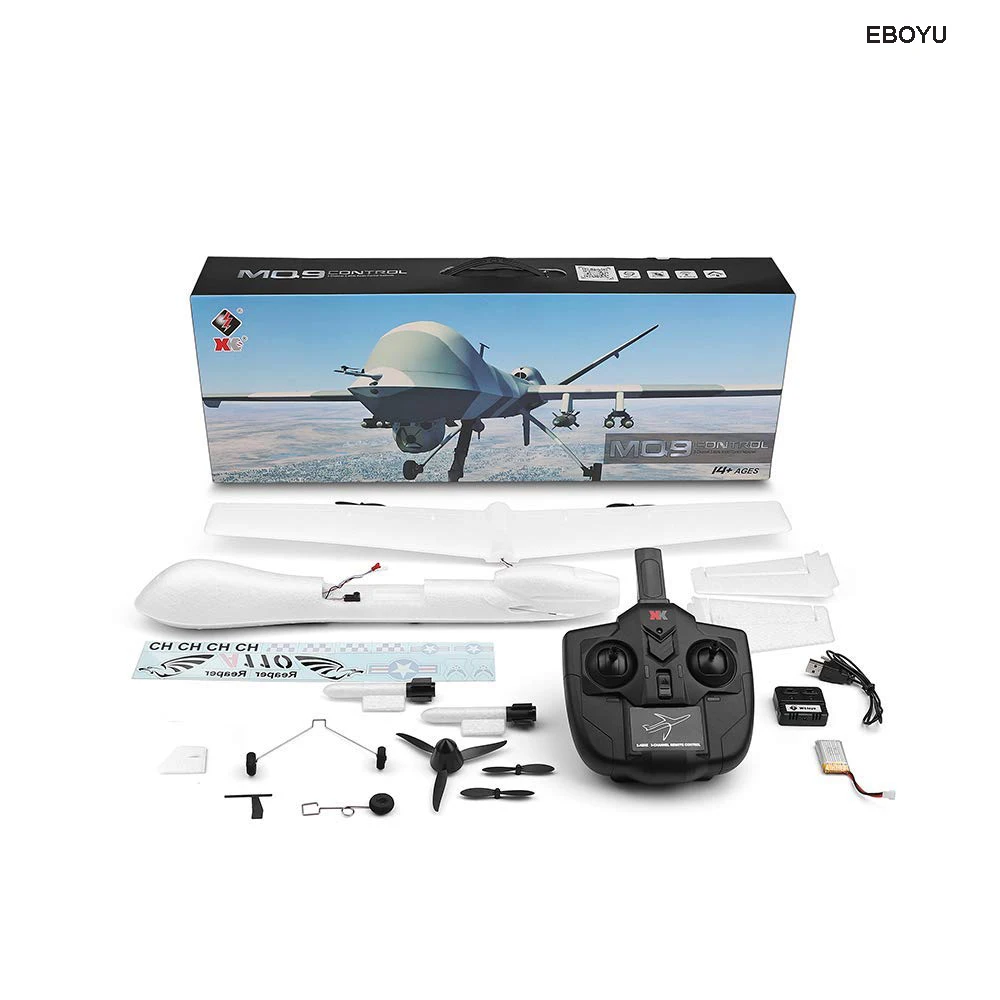 WLtoys XK A110 Predator MQ 9 2 4G 565 мм 3CH EPP DIY Glider RC Airplane самолёты с фиксированным крыльем