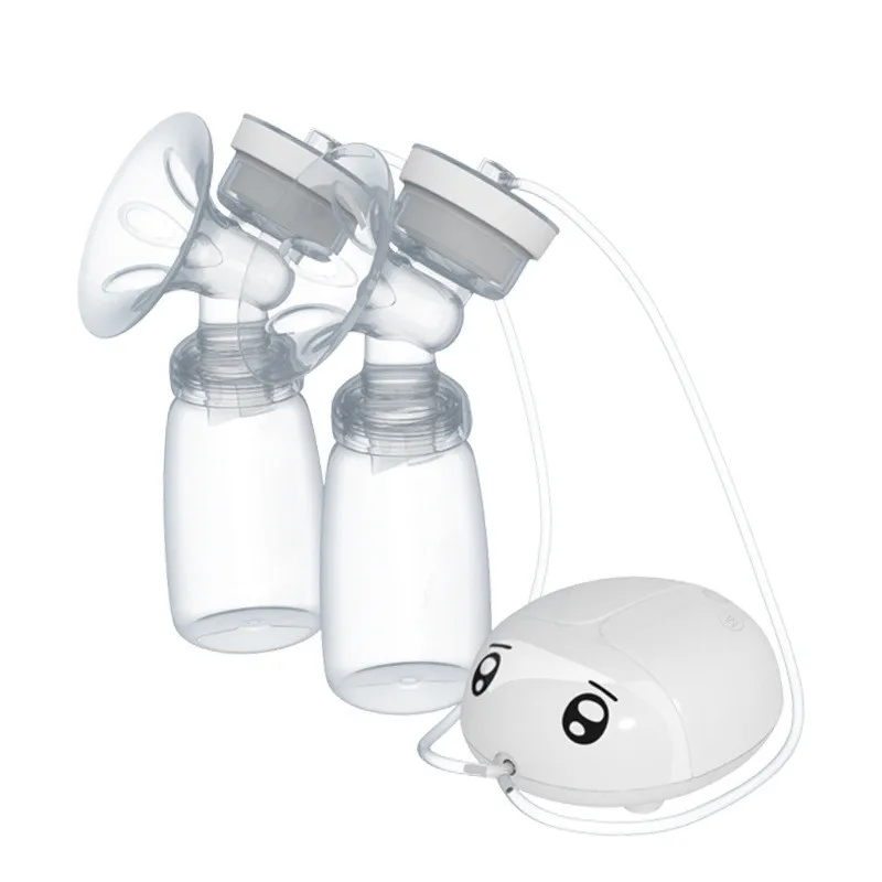 Bilateral Electric Breast Pumps With Milk Bottle USB Cable PP BPA Free Powerful Intelligent Baby Breast Feeding Milk Suckers
