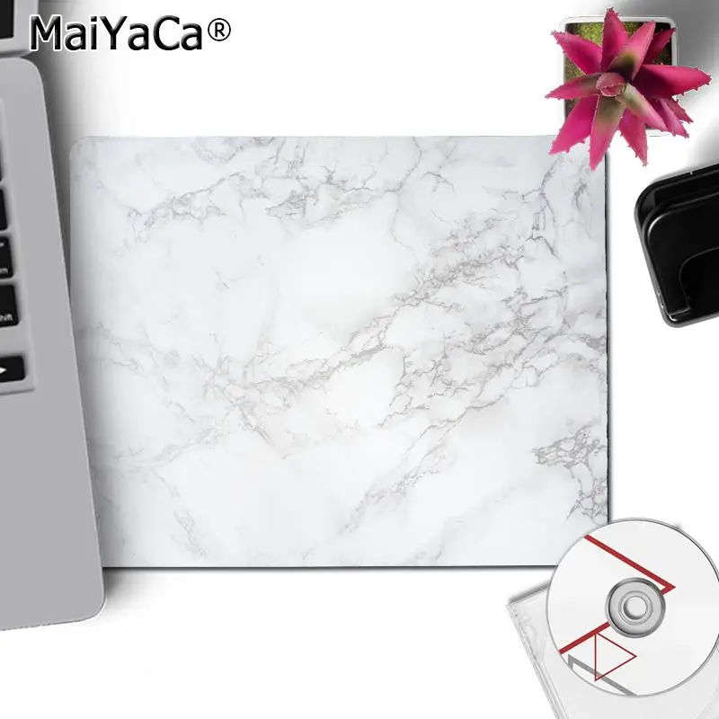 No Lock Edge25x29cm MaiYaCa белый мрамор компьютерные игровые коврики для мыши игровой коврик для мыши для ПК ноутбук - Цвет: No Lock Edge25x29cm