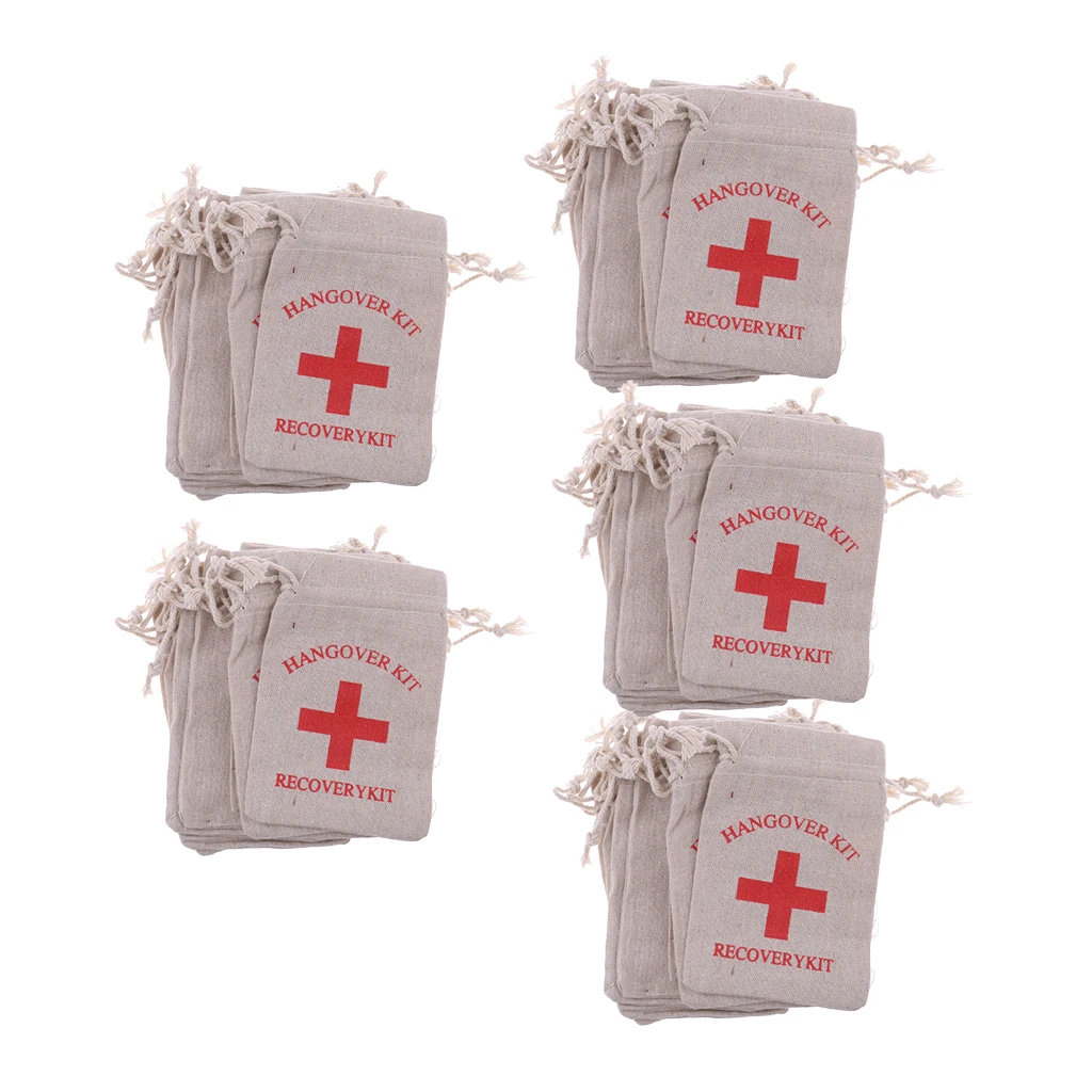 50 шт. муслиновые сумки для оказания первой помощи | Дом и сад