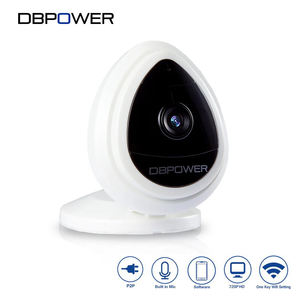 DBPOWER 720 P Бэйби-монитор с камерой поддерживающей WiFi встроенный в Микрофон IP Камера