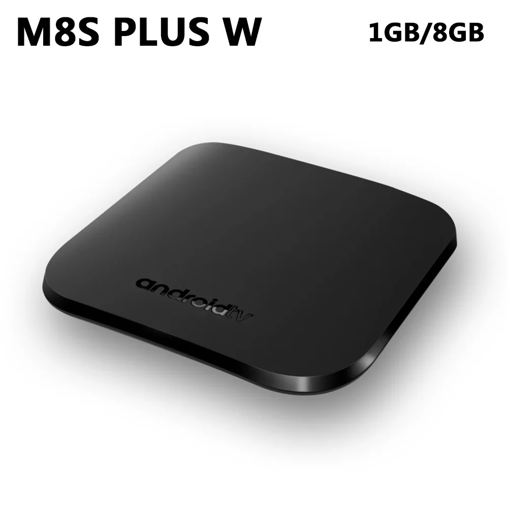 M8S плюс W TV BOX Android 7 1 Amlogic четырехъядерный процессор 1Гб RAM 8Гб ROM умный Media Player 2 4 ГГц Wi