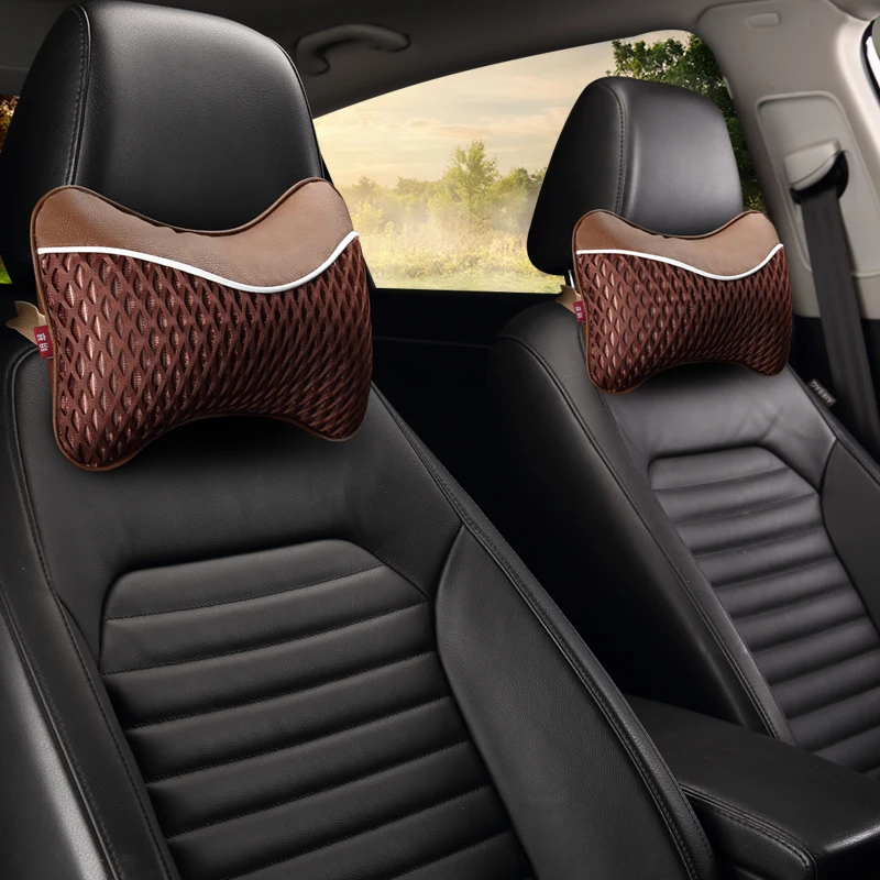 2019 Модные дышащие автомобильные подушки для шеи из флока 1 шт. подголовник