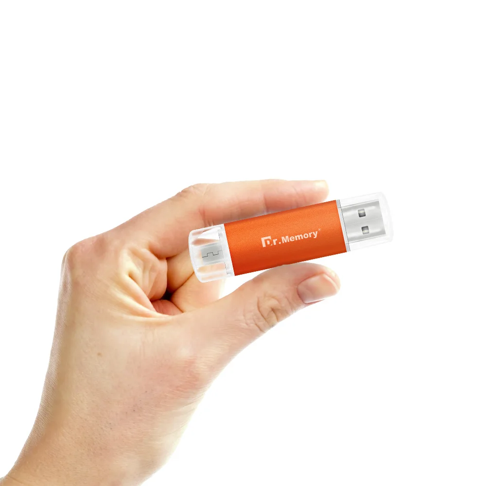Orange OTG USB OTG USB флеш-накопитель 32 ГБ для мобильного телефона Android, металлические цветные флешки 64 ГБ, карта памяти 4 ГБ 8 ГБ 16 ГБ, флеш-накопители для samsung - Цвет: Orange OTG USB