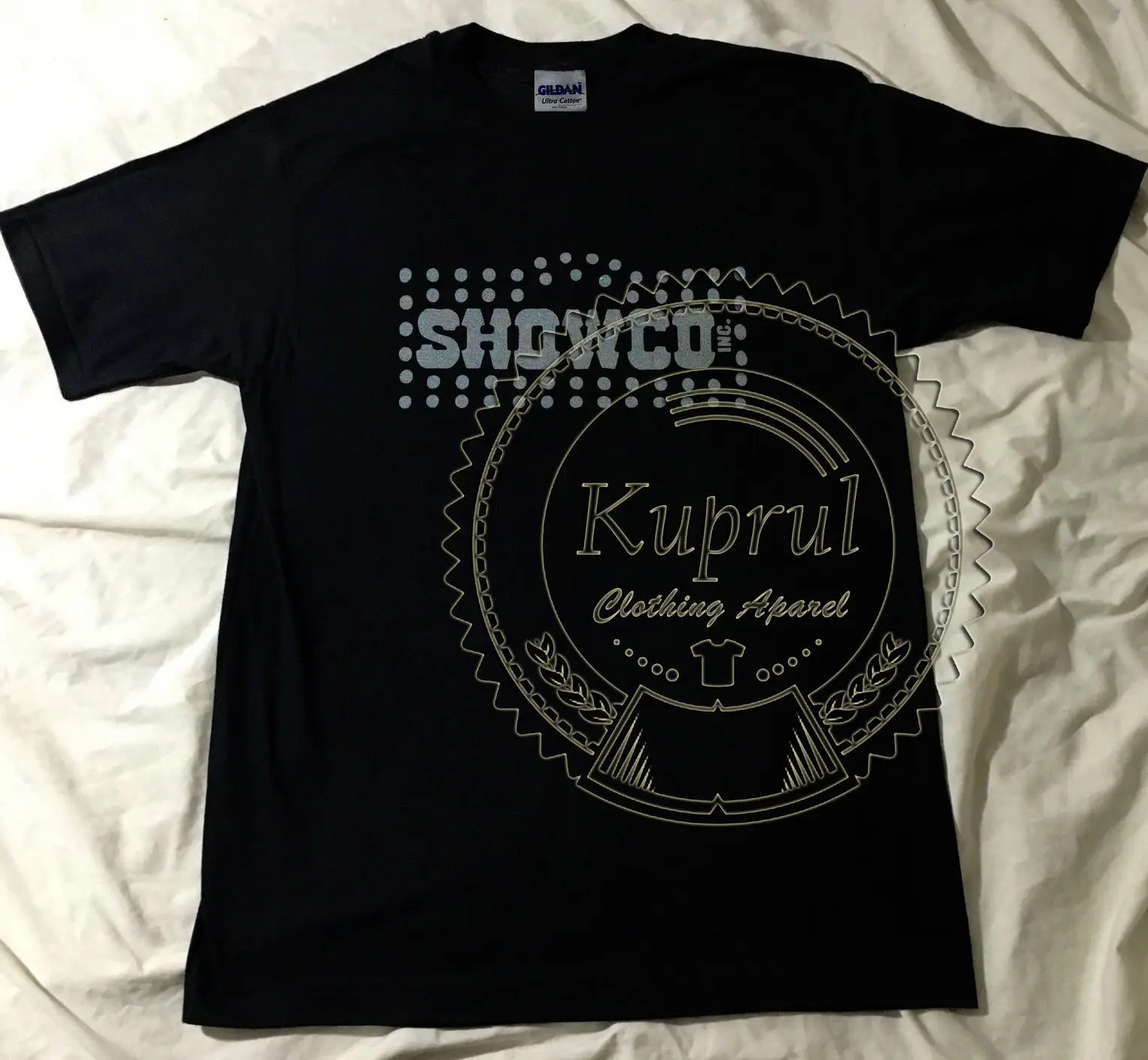 VTG перепечатайте WHO 1976 TOUR SHOWCO STAFF t shirt 70 S CONCERT TEE Дешевые оптовые футболки 100% хлопок